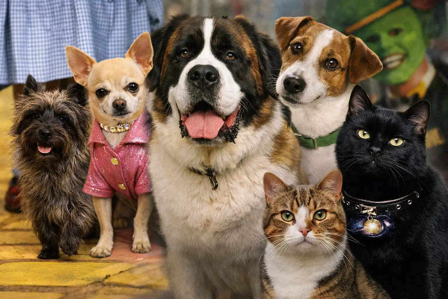 Famous Movie Cats and Dogs from Classic and Modern Films