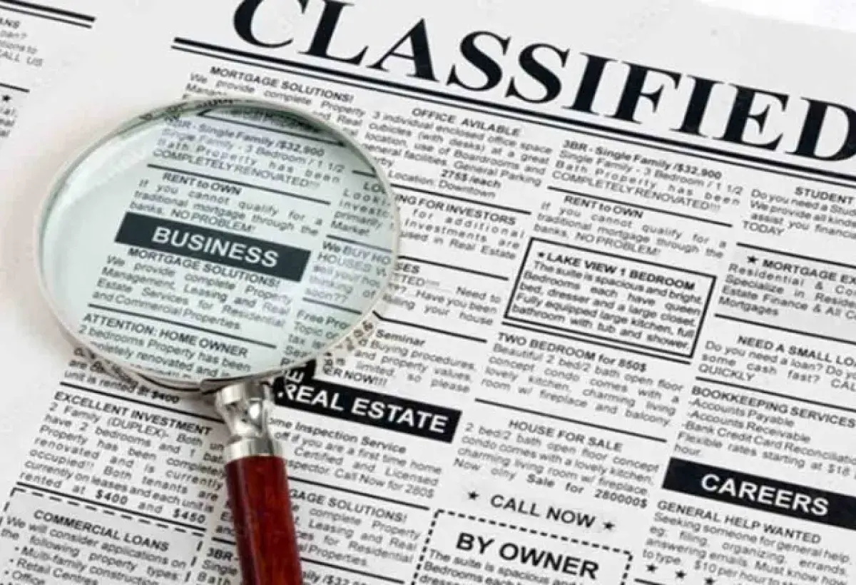 Classified Ads in Newspapers
