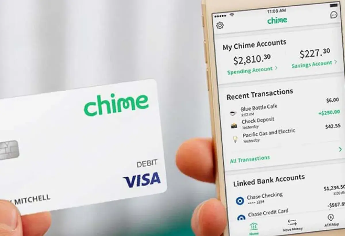 Digital only bank mobile interface on smartphone screen