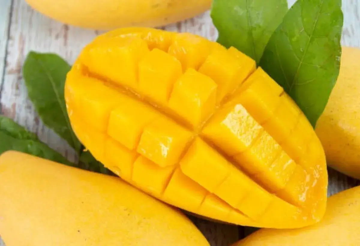 Fresh mango for glowing skin and natural brightness