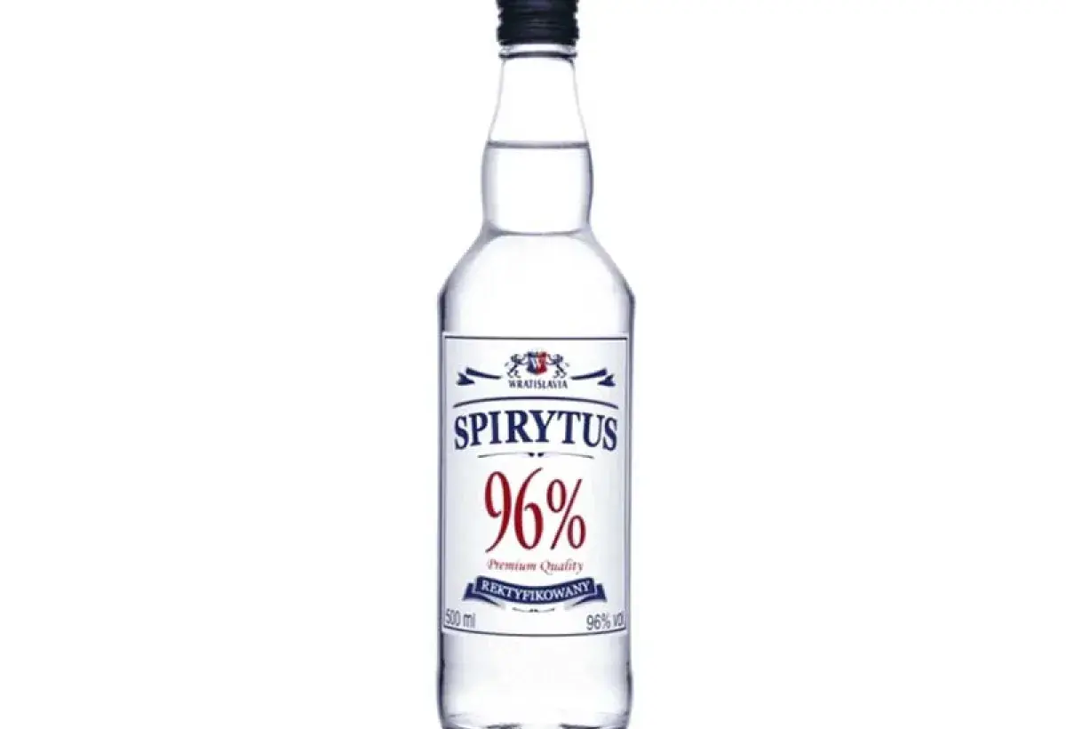 High-proof Spirytus Rektyfikowany vodka bottle
