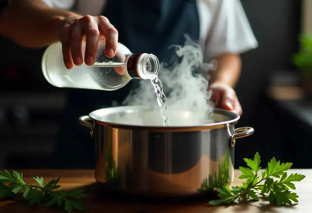 Vodka used in cooking