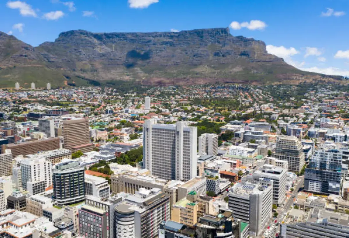 Cape Town Cityscape with Table Mountain