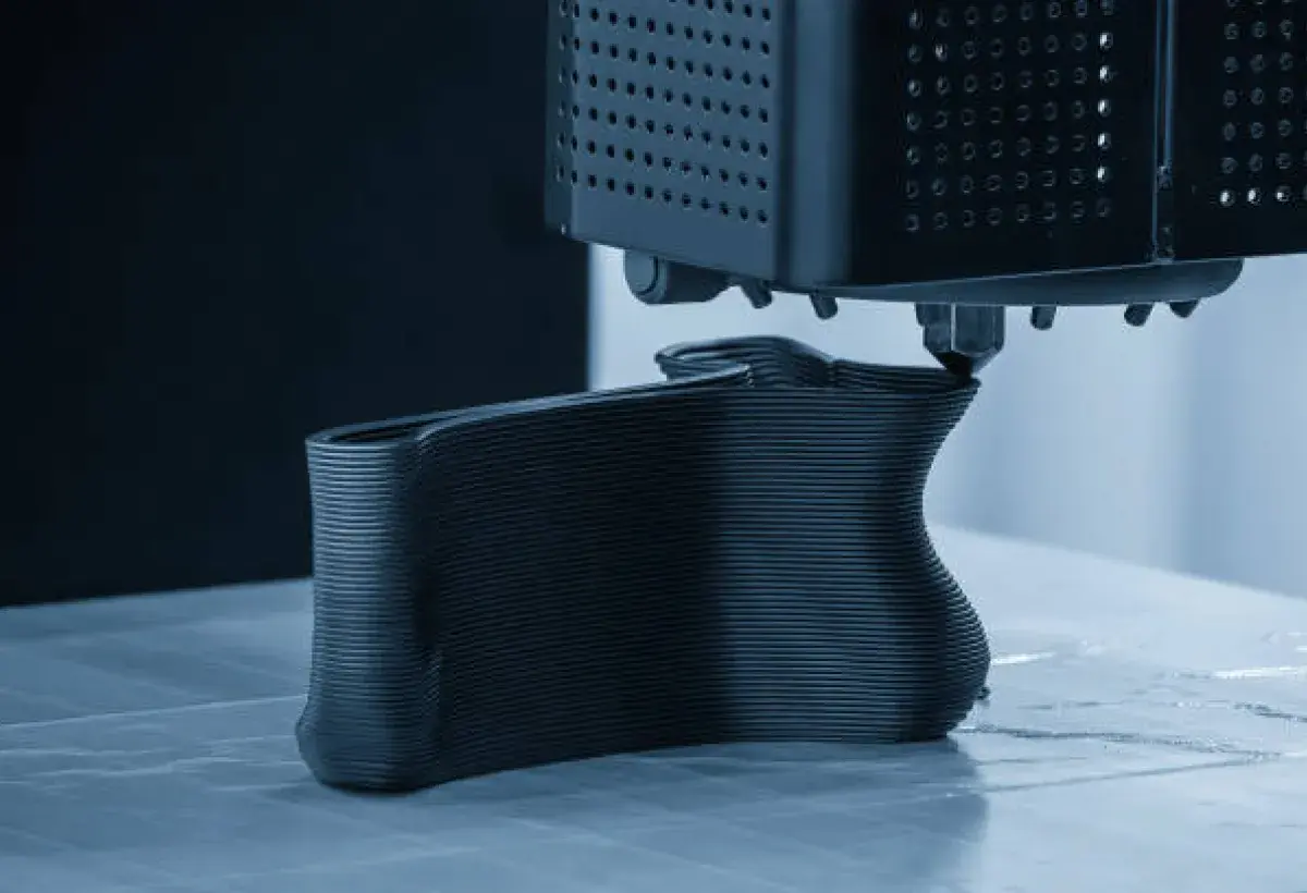 Futuristic 3D printed high heel design]