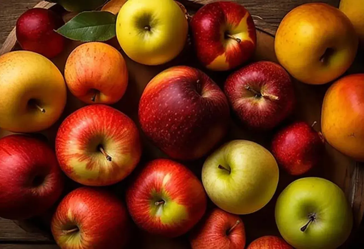 Assorted Apple Varieties in Different Colors