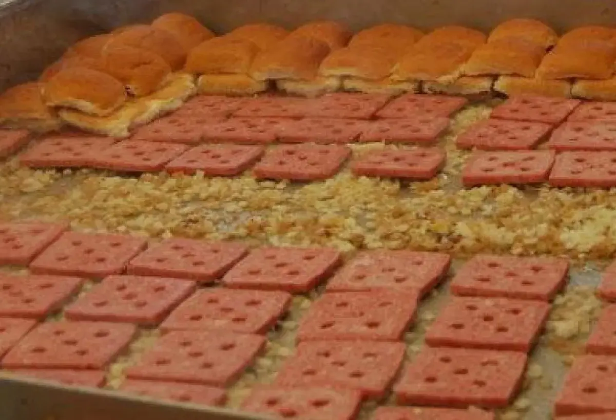 Steamed Onions on Grill for Sliders