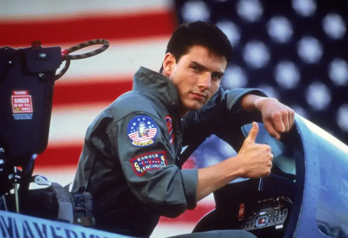 Tom Cruise in Top Gun 1980s
