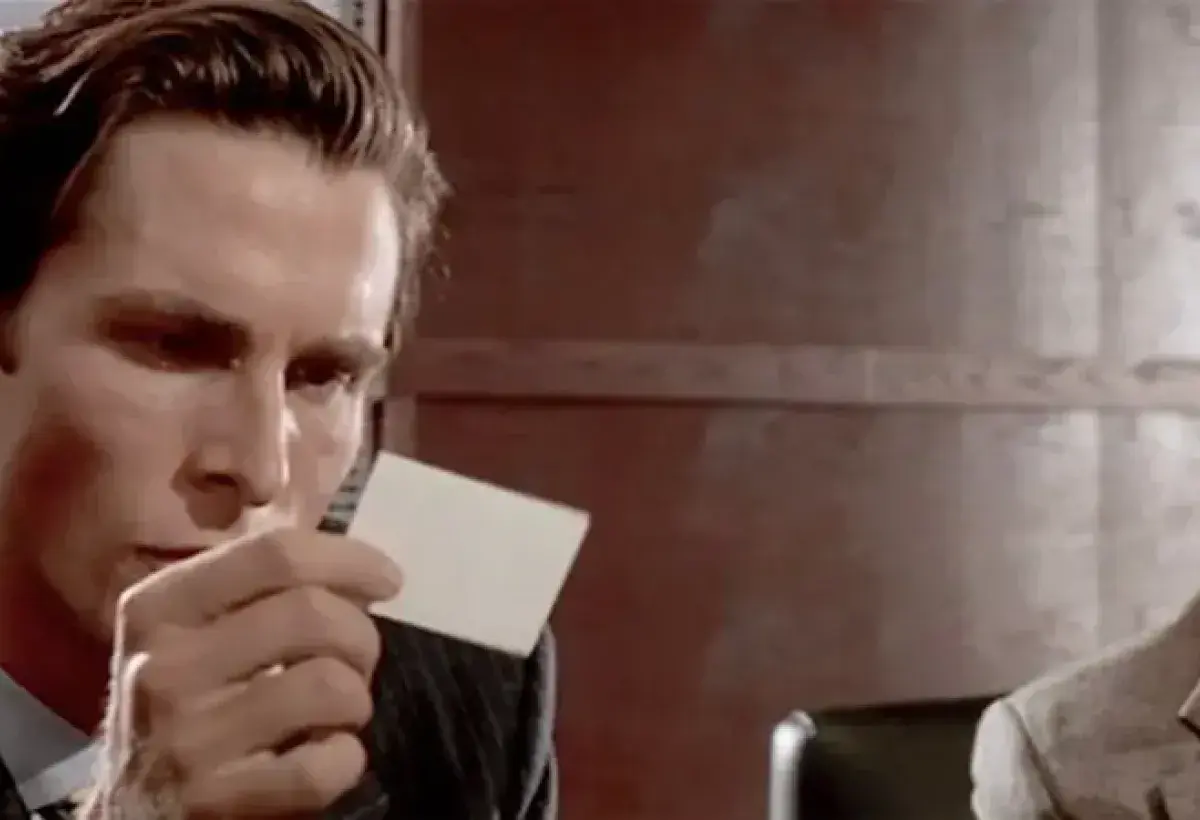 American Psycho Wall Street satire scene