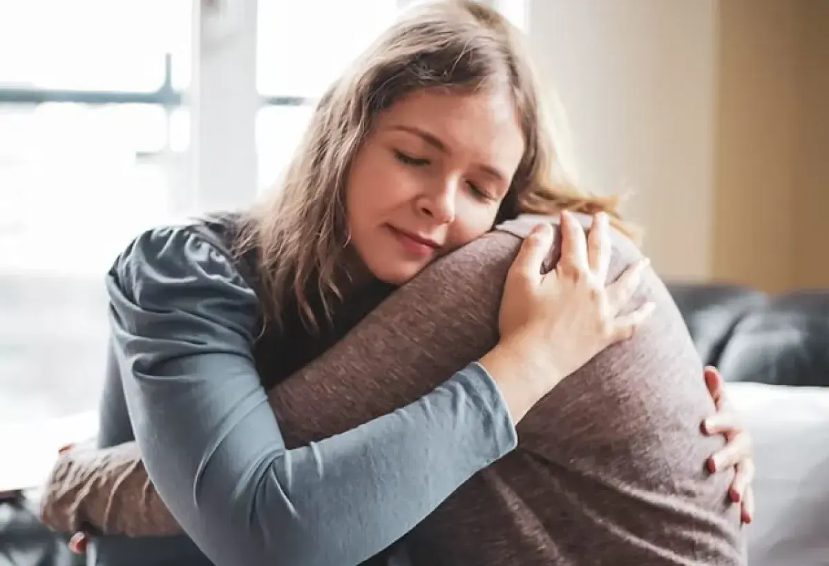 Professional cuddling session in a calm setting