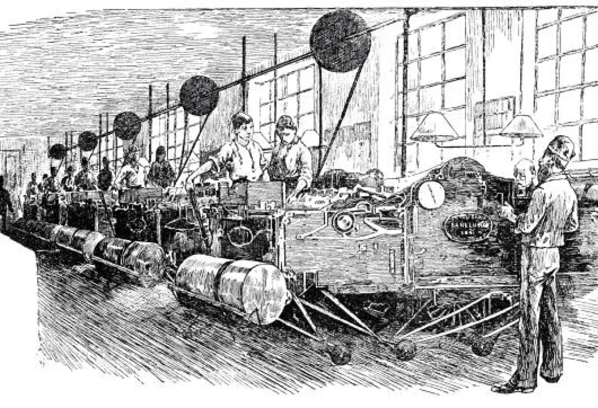 Historical depiction of early sardine canning inspired by Napoleon era needs