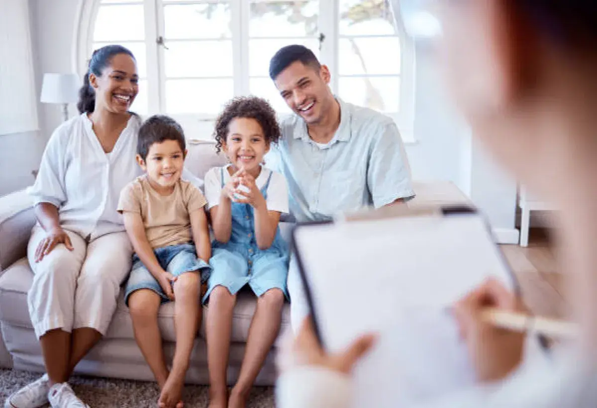  Healthy family benefiting from vaccination