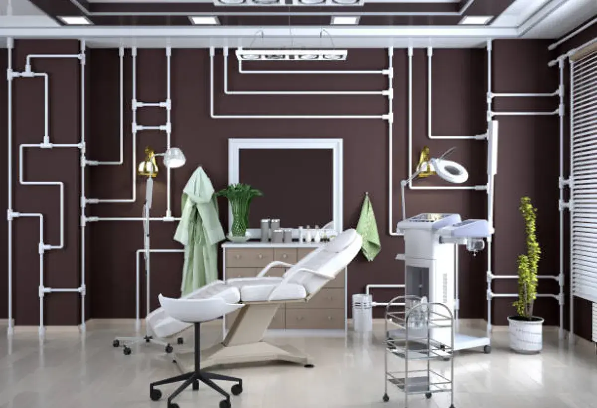 Brazilian bikini waxing salon environment