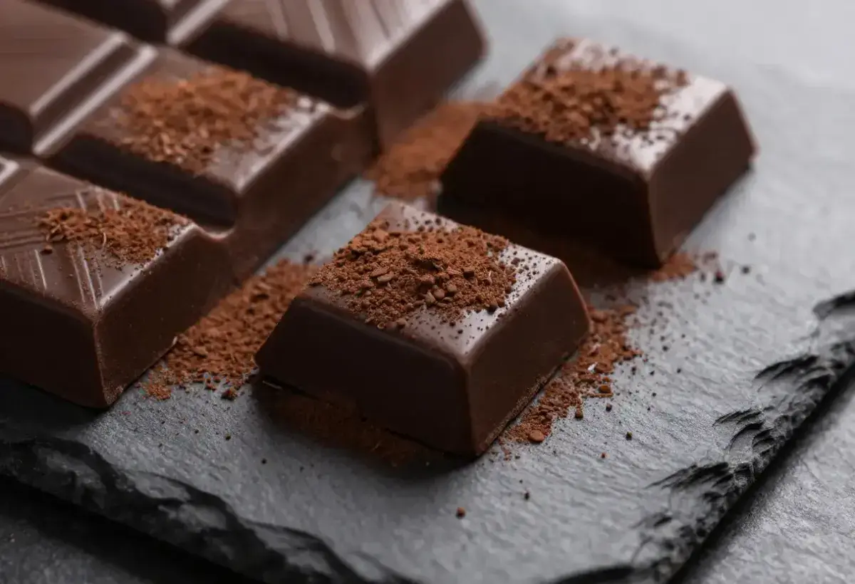 dark chocolate squares