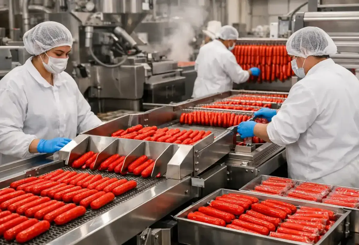 Hot dog manufacturing process in the Philippines