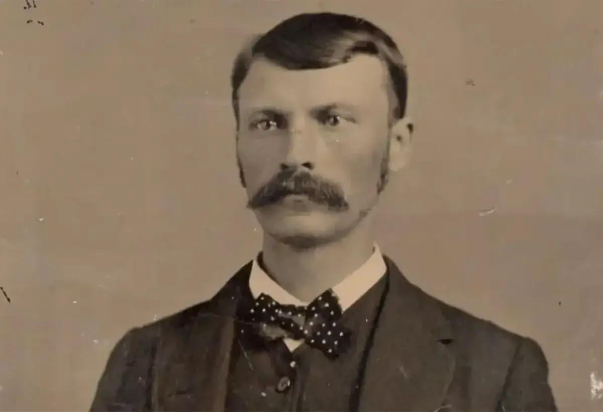 Jesse James famous outlaw portrait from the American Wild West