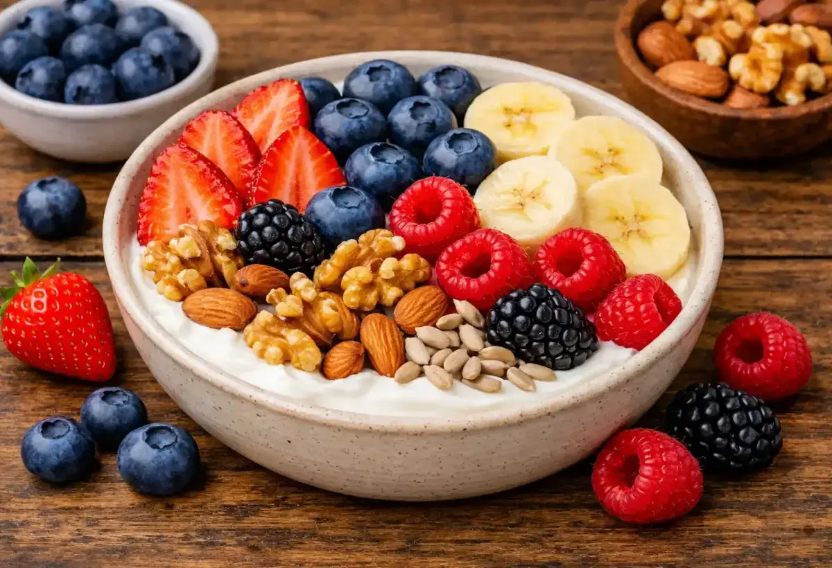 Greek yogurt rich in protein for hair growth