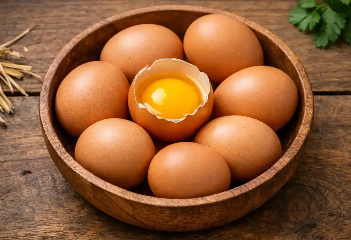 Eggs rich in protein and biotin for stronger hair