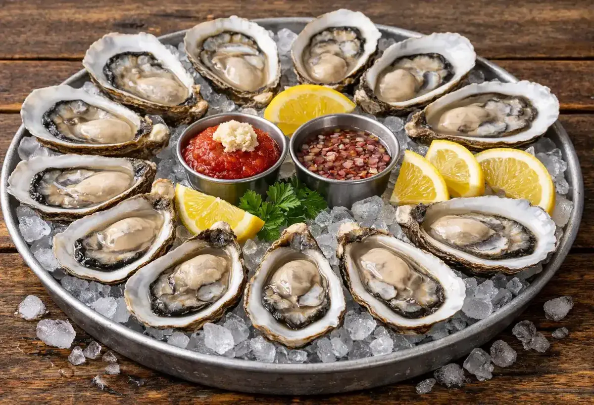 Oysters rich in zinc for hair growth and repair