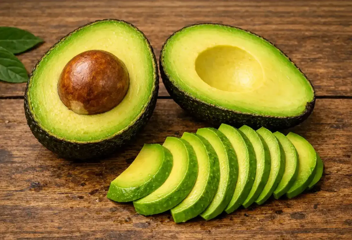 Avocado full of vitamin E for strong shiny hair