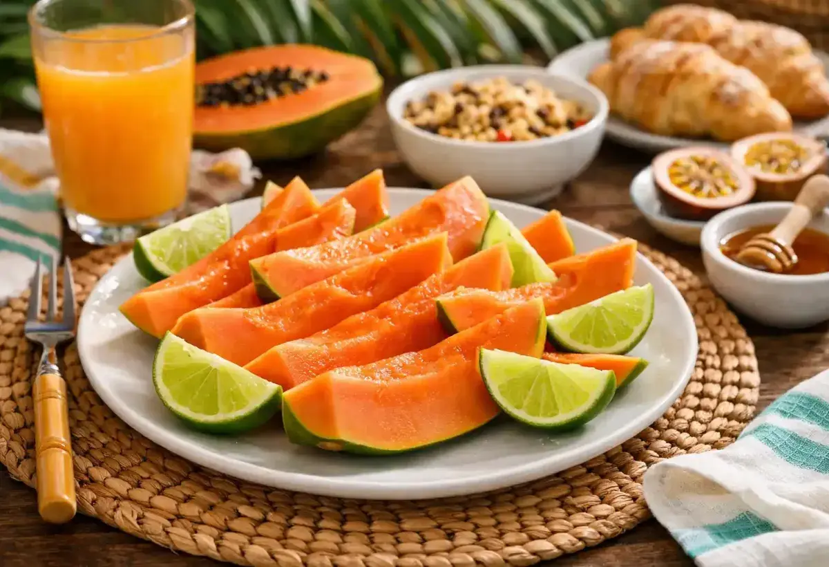 Papaya fruit that may help support regular digestion