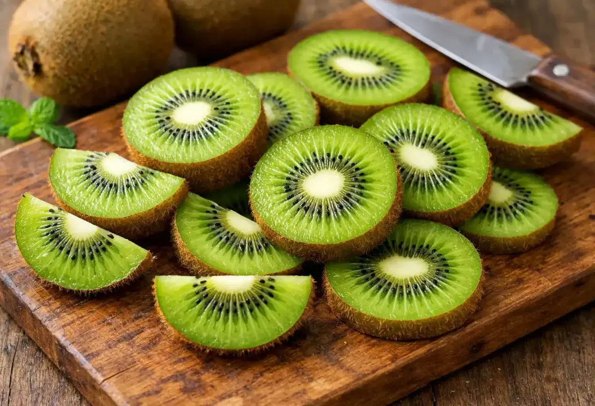 Fresh kiwi fruit that may support healthy digestion