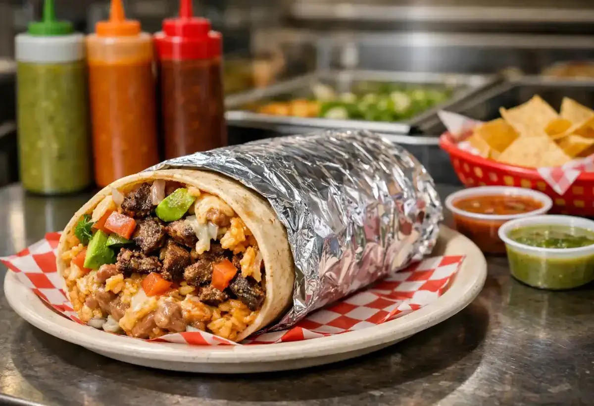 Authentic Mission style burrito from San Francisco