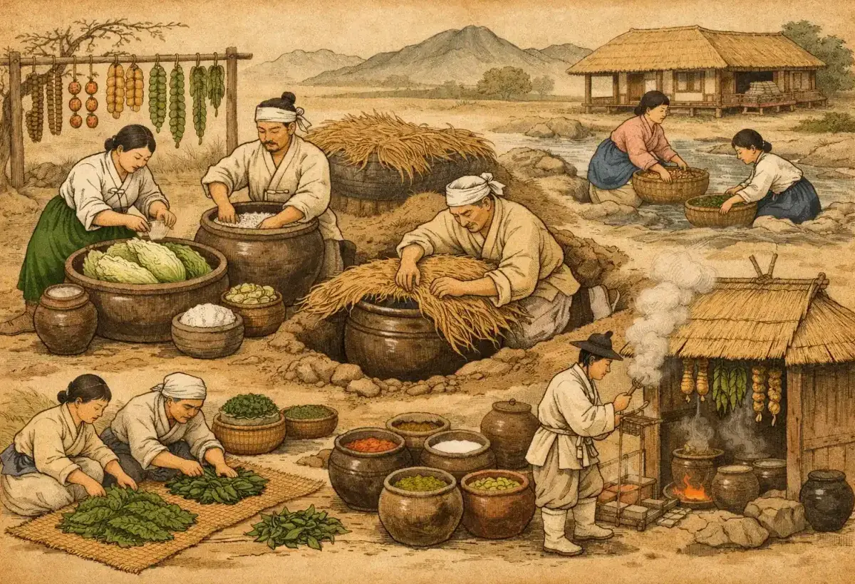 Ancient Korean Methods of Preserving Vegetables Before Refrigeration