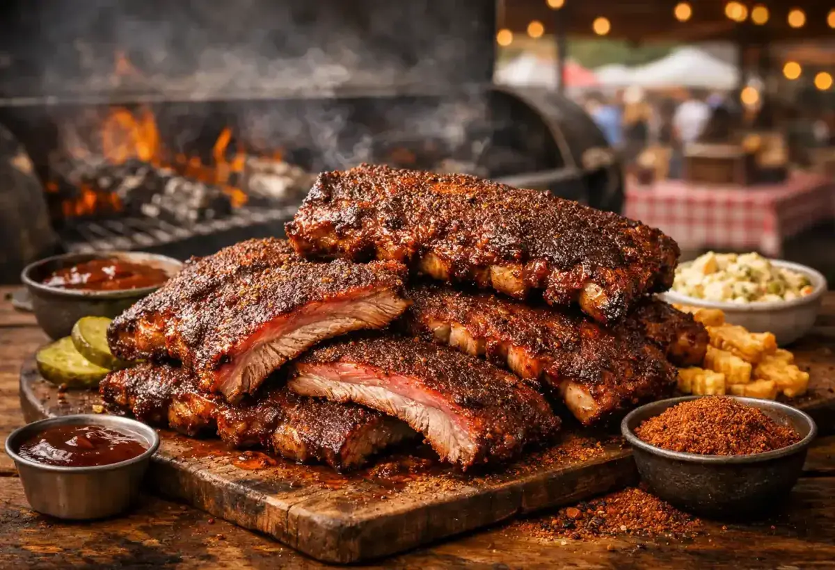 Traditional Memphis Style Barbecue Ribs