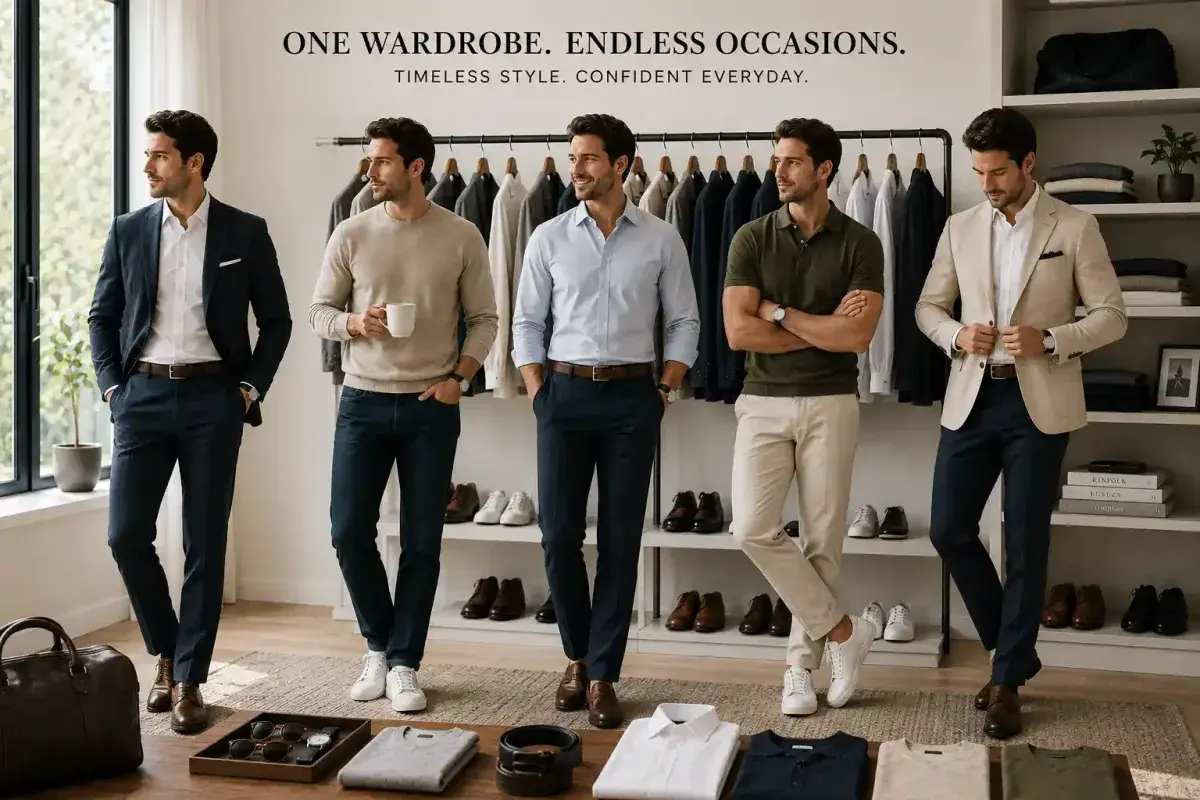 A wardrobe that reflects a consistent personal style