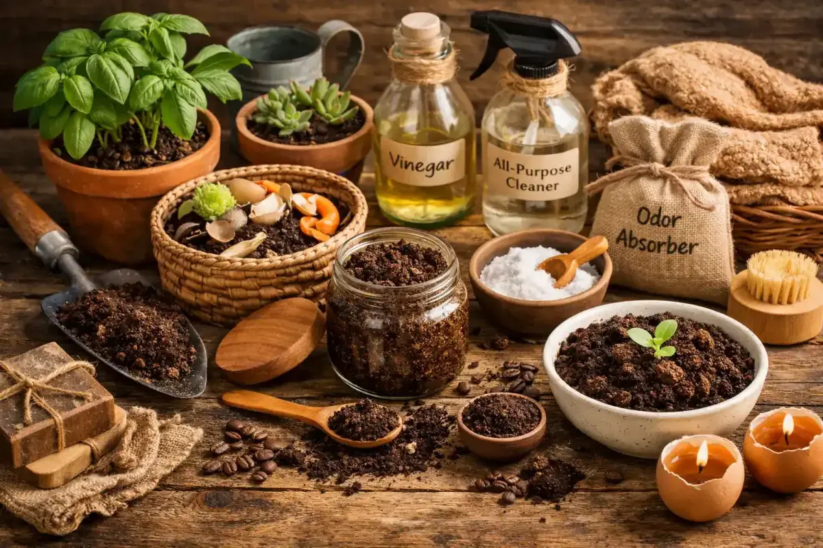 Creative Uses for Used Coffee Grounds Around the Home