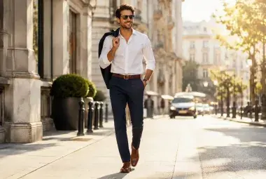 Confident person wearing a timeless and stylish everyday outfit