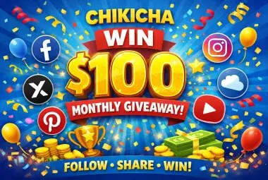 Chikicha Promotions – Win $100 by Following and Sharing