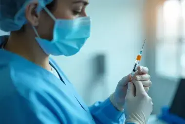 Vaccine preparation symbolizing trust in modern medicine