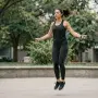 Person jumping rope during an energizing fitness session